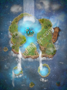 Stary Sky Island D&D Battlemap