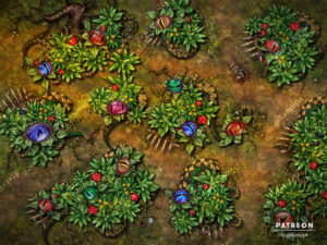 Eyeball garden battle map