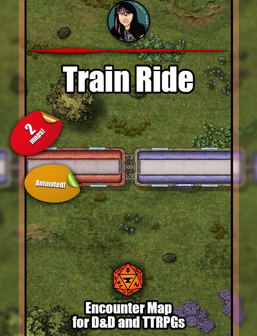 Train Ride animated battle map with Foundry VTT support ⋆ Spooky Action  Games - Table Top Role Playing Games