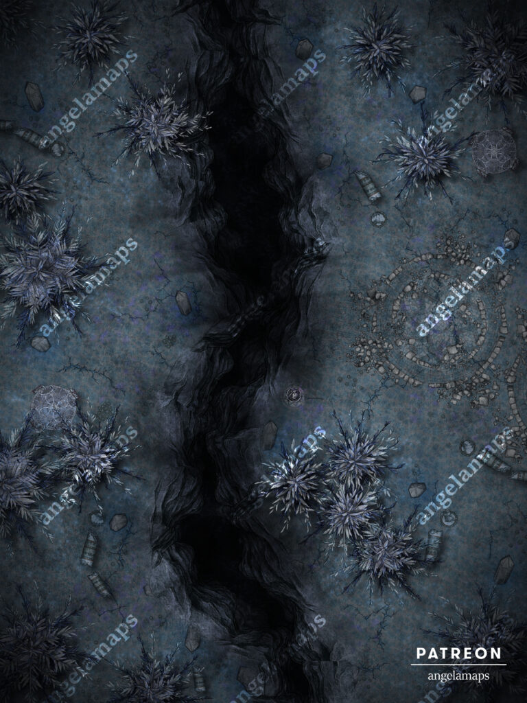 Steel Forest cold metalic forest animated battle map for D&D