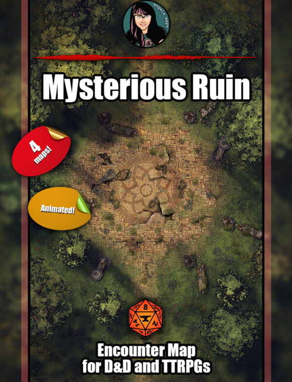 Mysterious Ruin - animated battle map pack with Foundry VTT