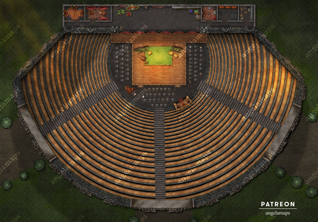 Theatre battle map pack from Angela Maps (country play)