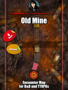 Old mines animated battle map pack for FVTT